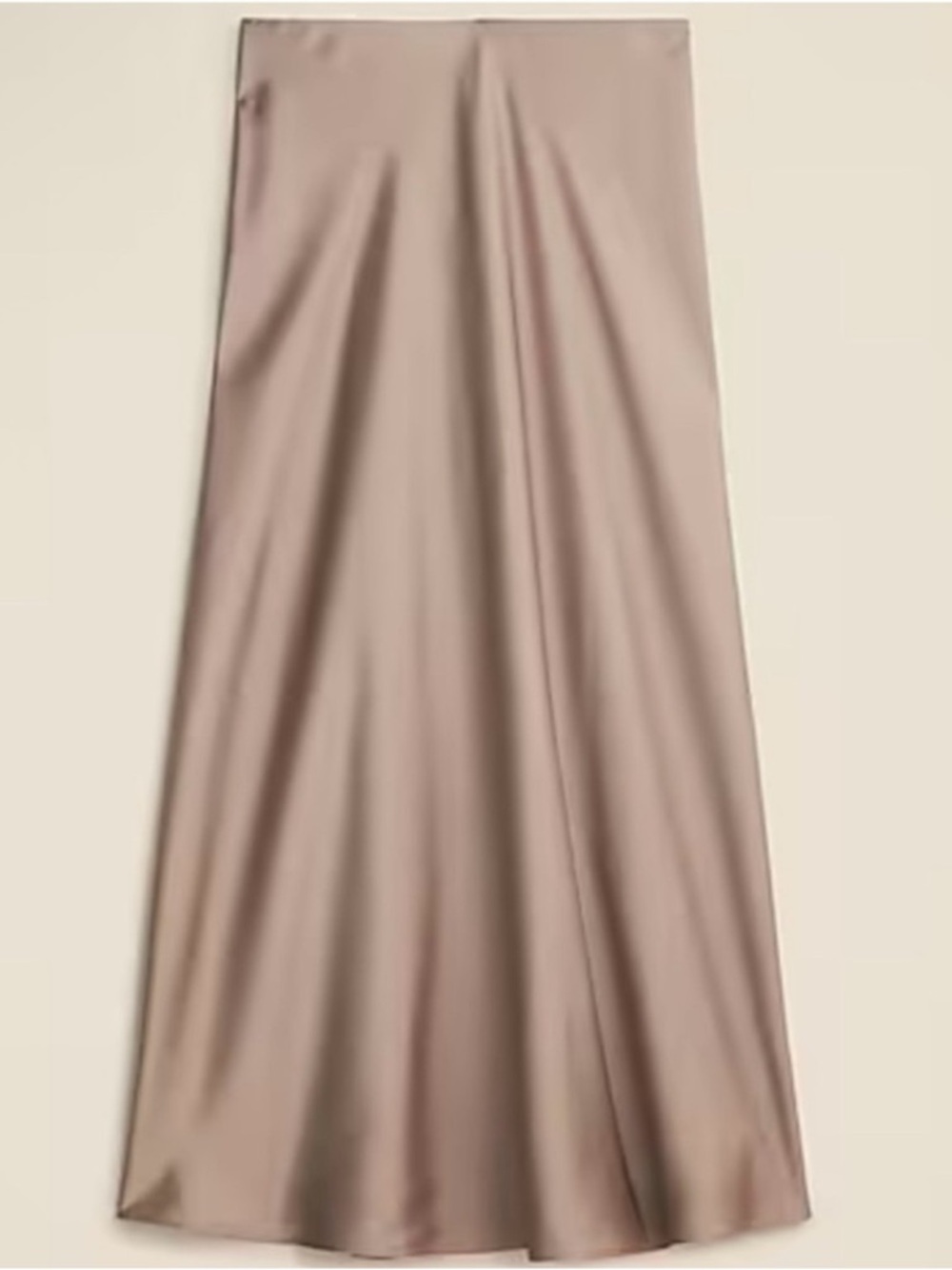 NWOT J. Crew Gwyneth Slip Skirt- Brown, Size Large